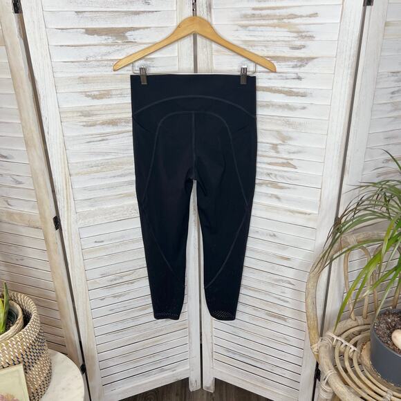 SPANX Women's M Shapewear Workout Legging Black Perforated Leg Seamless Waist - Picture 12 of 12